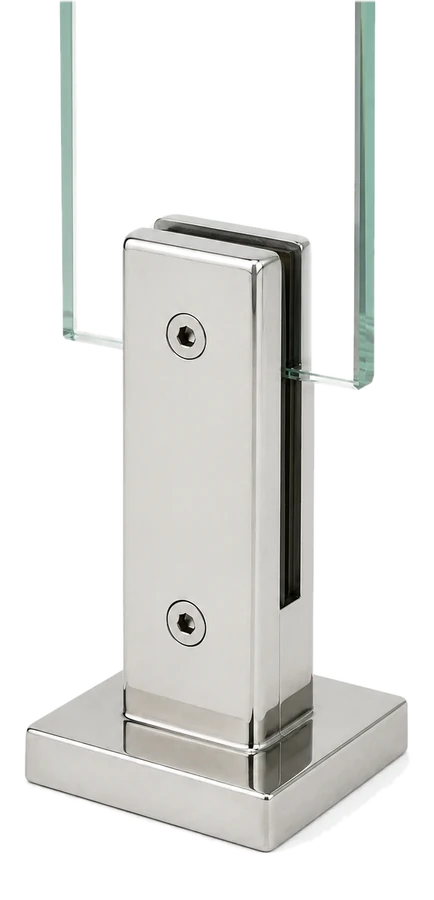 Glass spigot, core mount — For 8–12 mm glass