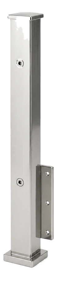Side-mount post — 40 × 40 · stringer plate