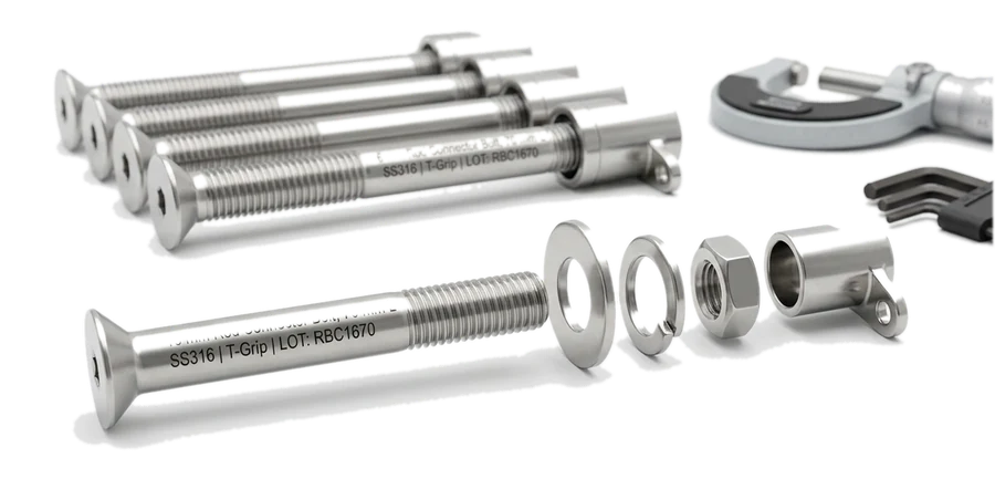 Spring retaining ring — Ø16 · set of 4 shown